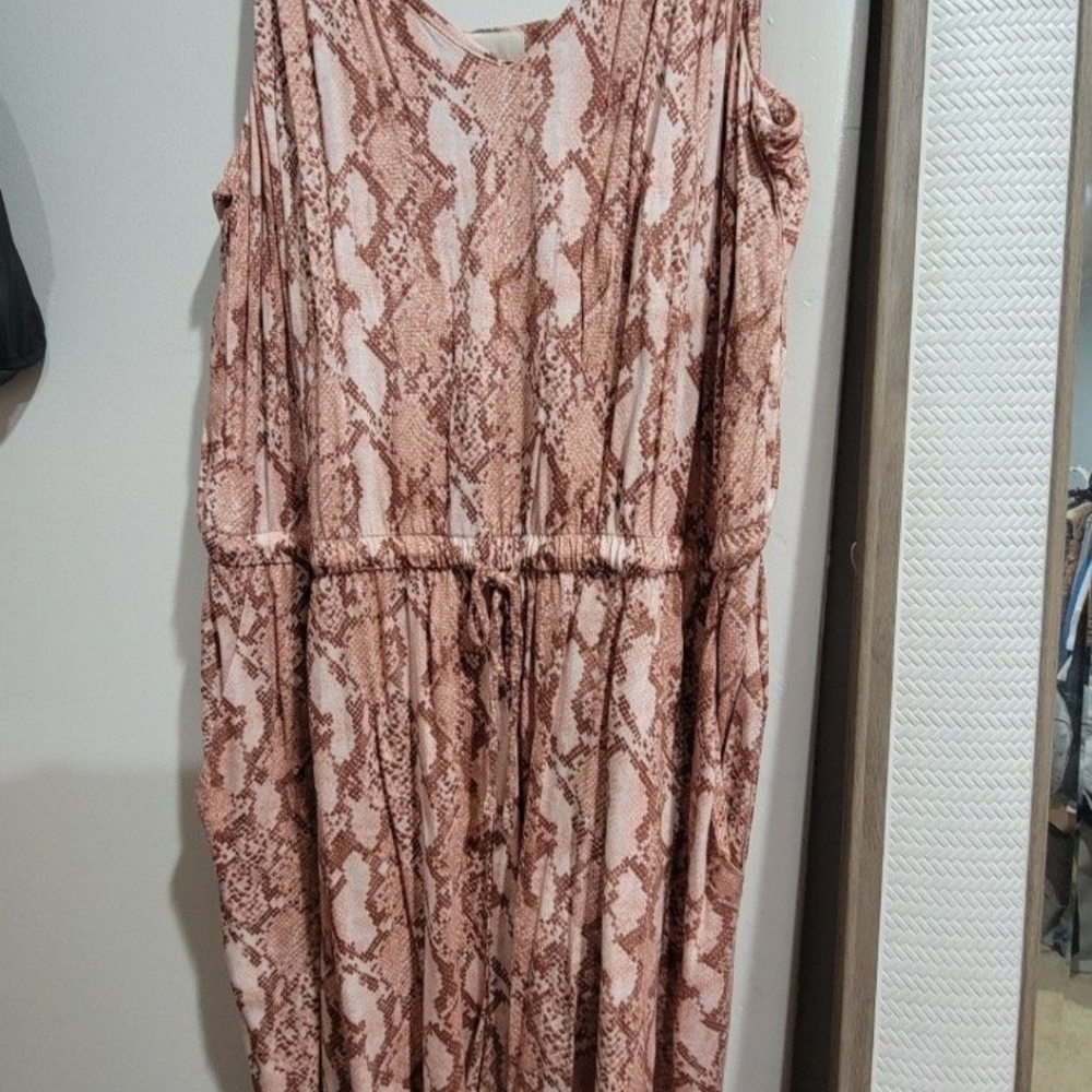 Snake print romper